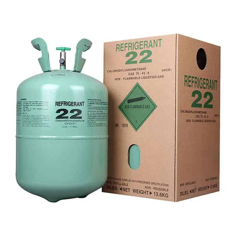 Freon Steel Cylinder Packaging R22 30lbs Tank Cylinder Refrigerant for Air Conditioners