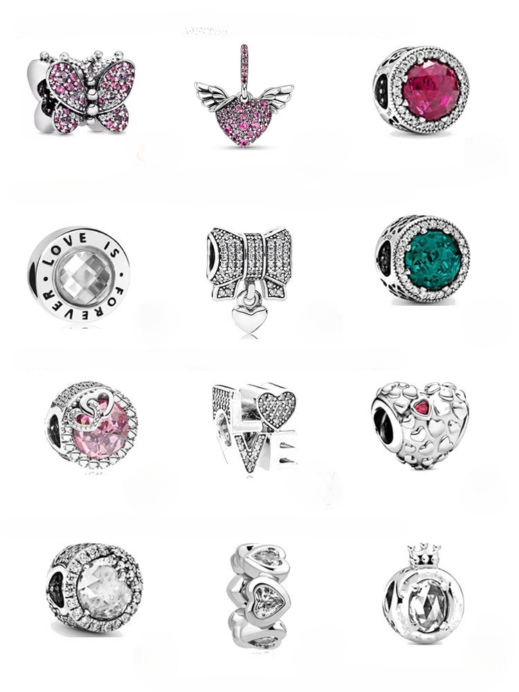 925 Silver New I Love Mom Pink White Spcer Coffee Cup Beads Suitable for Original Charm Silver Bracelet Women&#039;s Fashion Jewelry Free Shippin-image-934039950