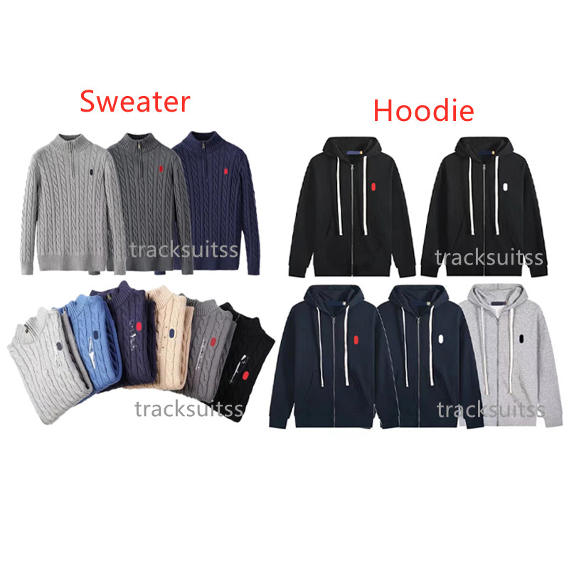 Designer Mens sweaters polo jacket long sleeve Ralph Long sleeve knitwear hoodie clothing Small Horse Letter knitting casual sweater laurens-image-755968519