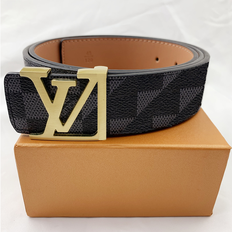 Golf Belts For Men Designer Mens Womens Fashion Genuine Leather Male Smooth Buckle Womans Mans Leather Belt Width 3.8cm