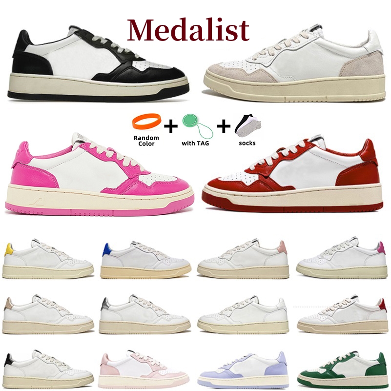 Designer médaillé Action chaussures de course Autries plate-forme baskets USA supérieur bicolore rose noir doré Panda bas mocassins en plein air