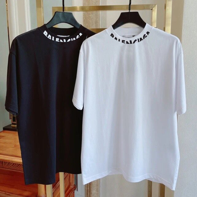 

Summer Mens Designer Neckline printed letters Tees T Shirts Casual Couples Short Sleeves Tee Comfortable Crew Neck Men Women Oversized Aathleisure T-Shirts B4L3525, White color