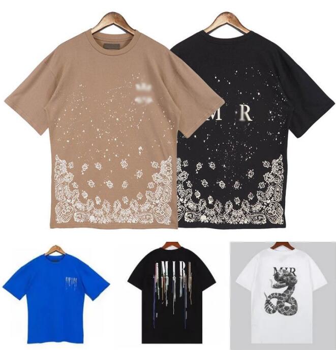 

Mens womens T Shirt Designer Tshirt Limited Edition Couples Tees Street Wear Summer Fashion Brand A miris Shirt Splash-ink Letter Print Short Sleeve Casual, W1111