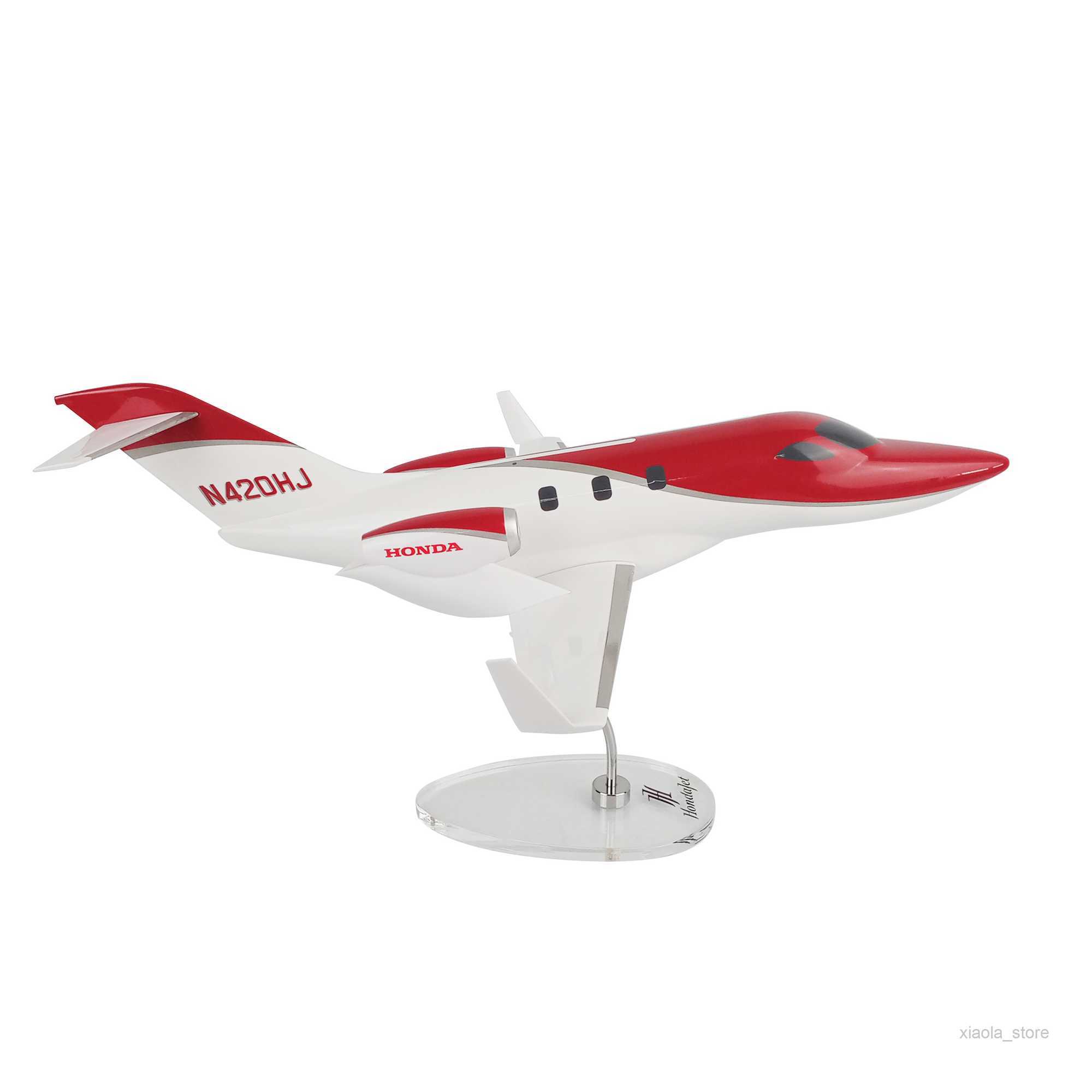 Aircraft Modle HondaJet Red 1 32 Scale Business Jet Plane Display Collection Aircraft ModelHKD230701-image-881553051