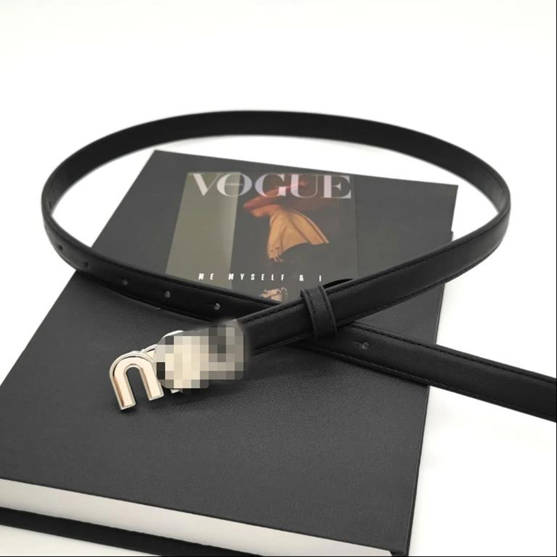 

New M Letter Small belts Luxury Designer ceinture Men Versatile Metal Buckle Paired With Skirt Shirt Suit Jeans Leather Belt For Women men