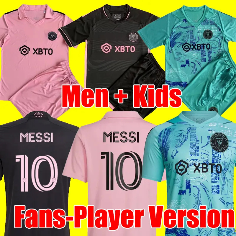 

2023 2024 Inter Miami Soccer Jerseys CF MESSIS Matuidi HIGUAIN CAMPANA YEDLIN BECKHAM MLS 23 24 football men kids Player Fans version shirt kits child uniforms, Men home