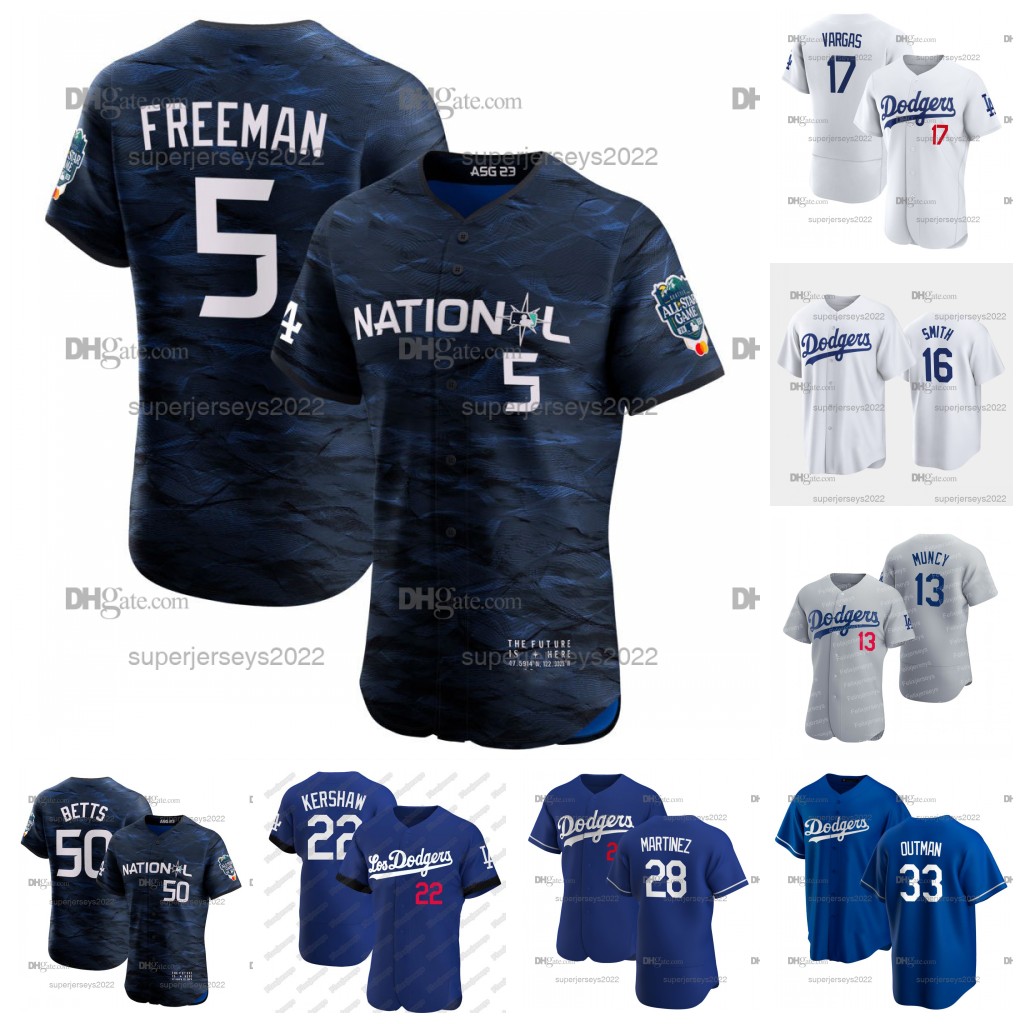 

LA 5 Freddie Freeman Jersey Mookie Betts Dodger Max Muncy James Outman Martinez Miguel Vargas Max Muncy Will Smith Jason Heyward Julio Urias Clayton Kershaw, Cool base grey(d)