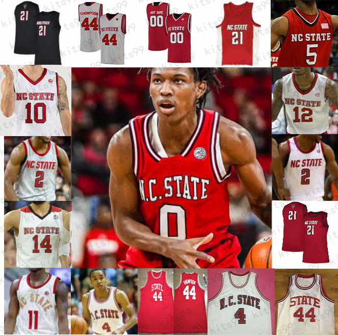 

NC State Wolfpack Basketball Jersey NCAA College Dereon Seabron Casey Morsell Terquavion Smith Jericole Hellems Cam Hayes Thomas Allen Ebenezer Dowuona, White