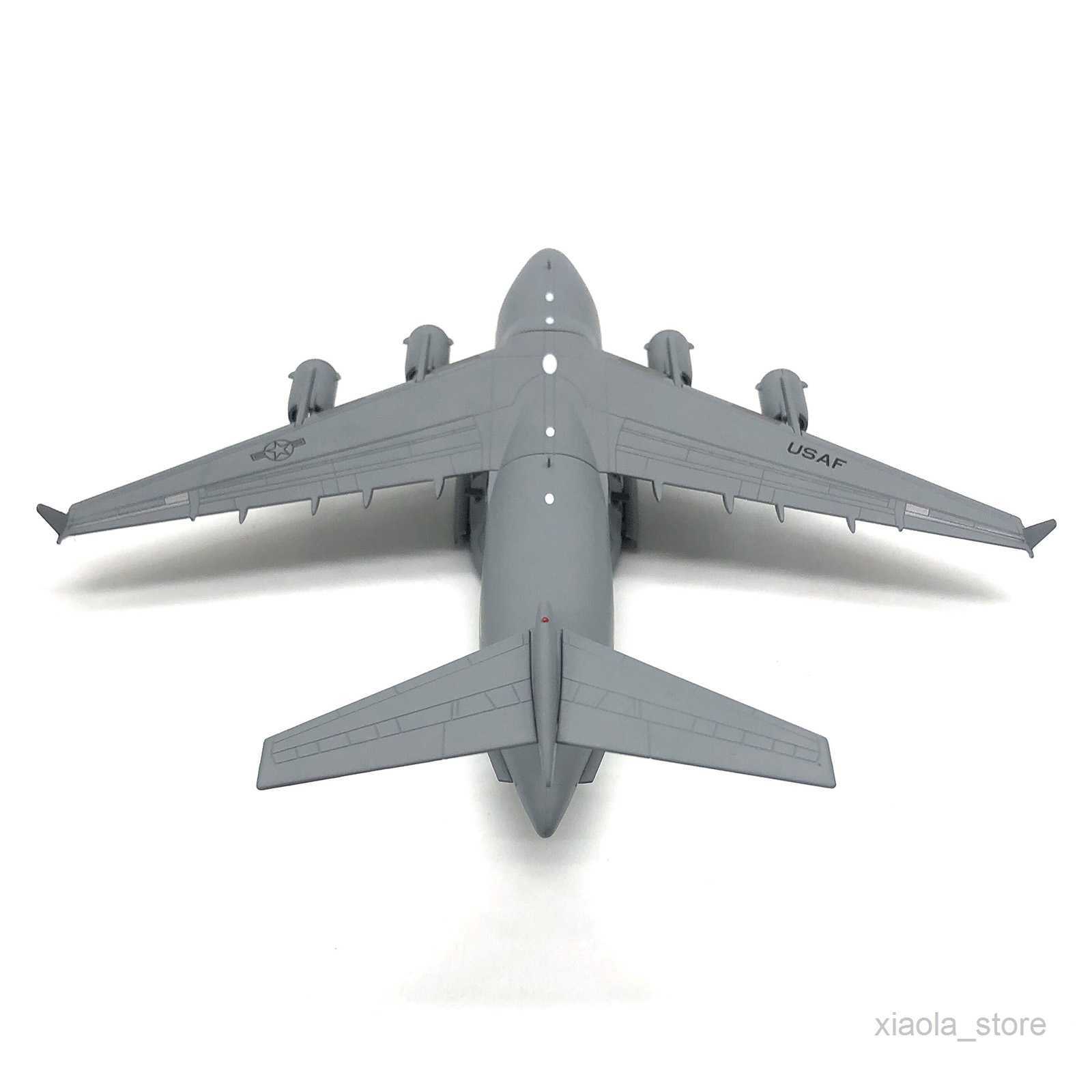 Aircraft Modle Diecast Alloy Aircraft 1 200 Aviation C-17 Transport Aircraft Model Plane Die Cast Model Kids Toy With Display Stand Light Mode HK-image-881557420
