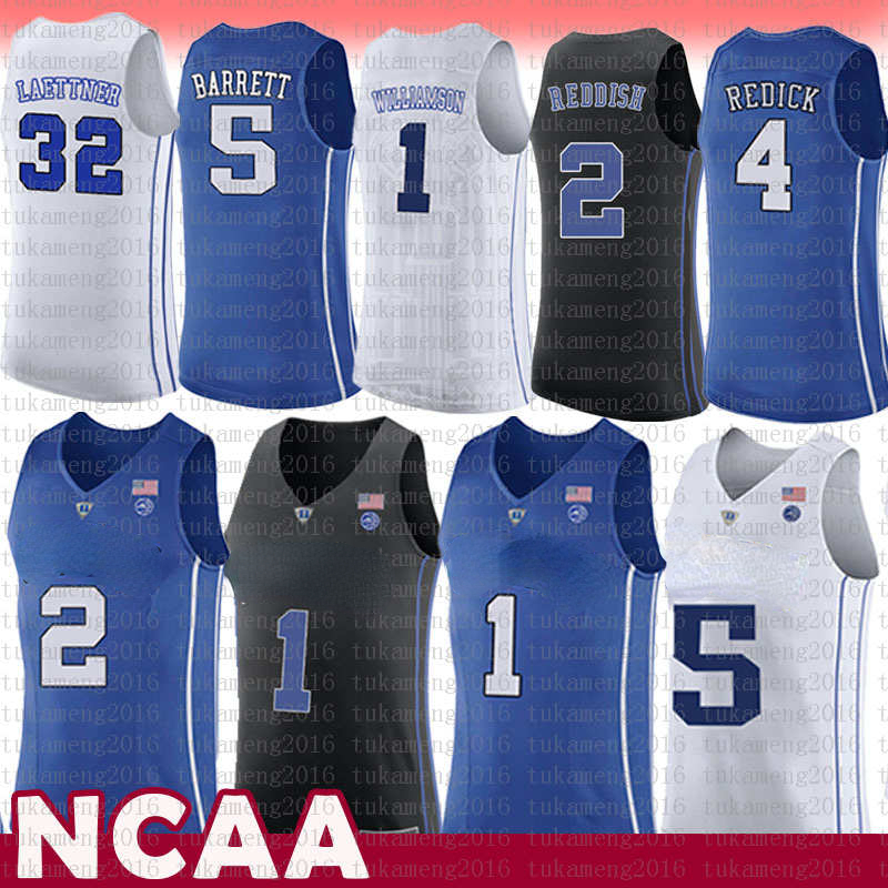 

1 Zion Williamson Duke College Basketball Jersey 2 Cam Reddish 5 RJ Barrett 32 Christian Kyrie Laettner 4 J.J Redick Irving, Ncaa