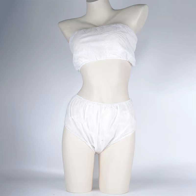 

Disposable Underwear Underwear Set Non-woven Bra Beauty Salon Independent Packaging Female Wrap Bra Breathable, Black