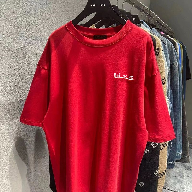 

paris Designer graphic mens balenciaga shirt womens Europe France letter printing Mens Comfortable Breathable Tshirt 2B Clothes Casual Cotton Tees Broken Hole, 18