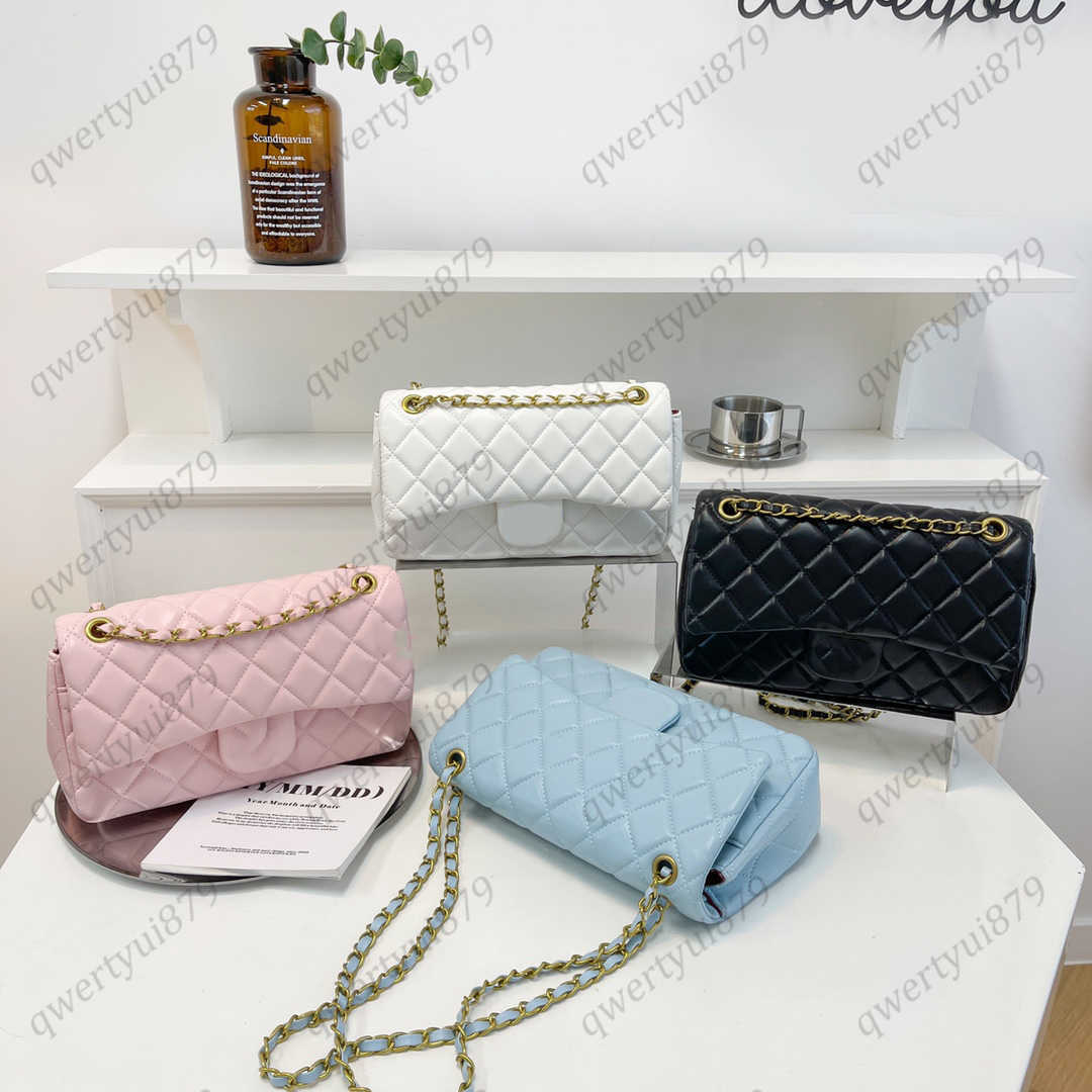 

Designer Bags 2024 Women's Fashion Small Handbag Chain Female New Lingge Square Fat Bag Shoulder Messenger Bag high quality leather crossbody bag 990066, Pink