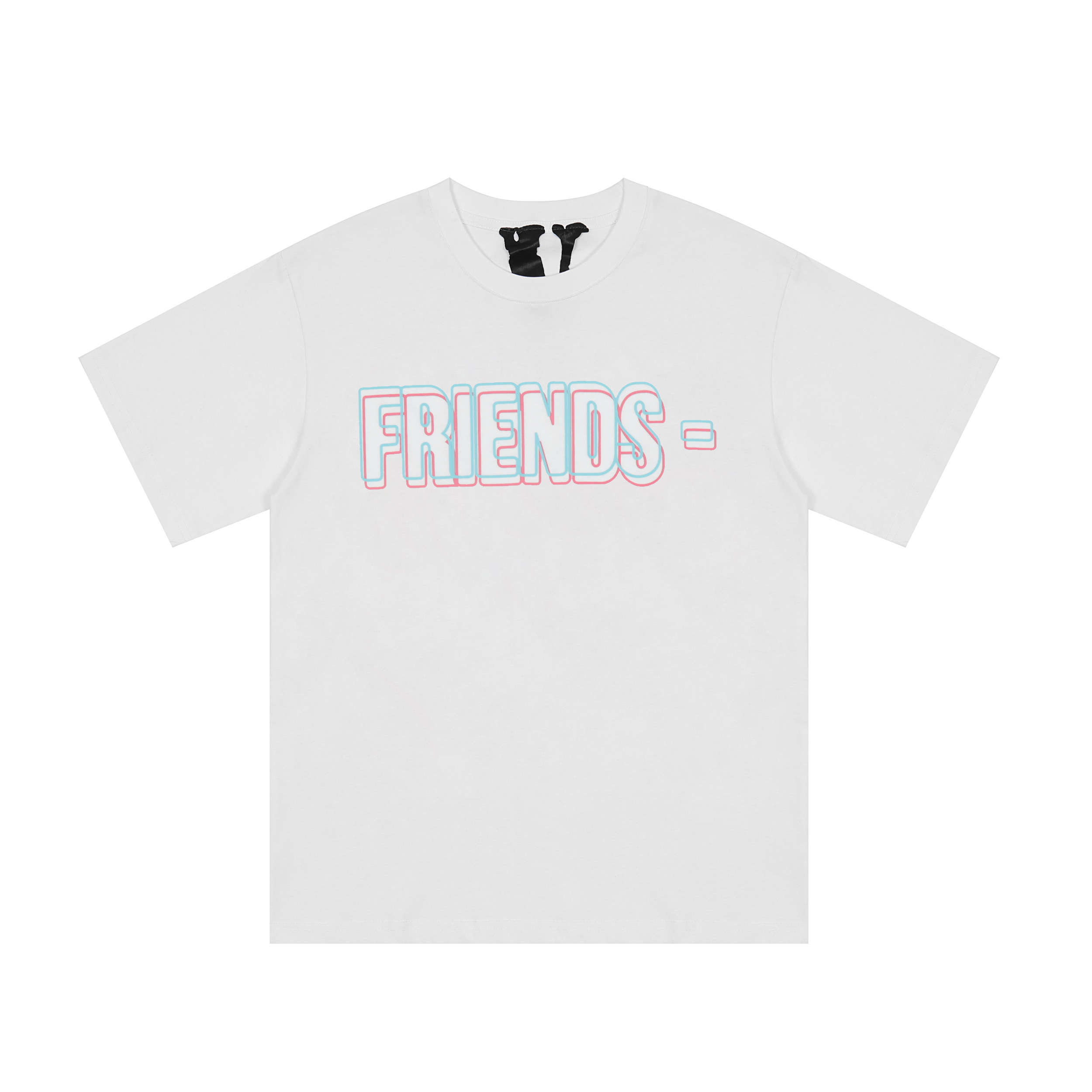 European and American Designer Fashion Beach T Shirt Chao Brand Vlones Letter Loose Round Neck Mexico Limited Flag Unisex Short Sl GPO1