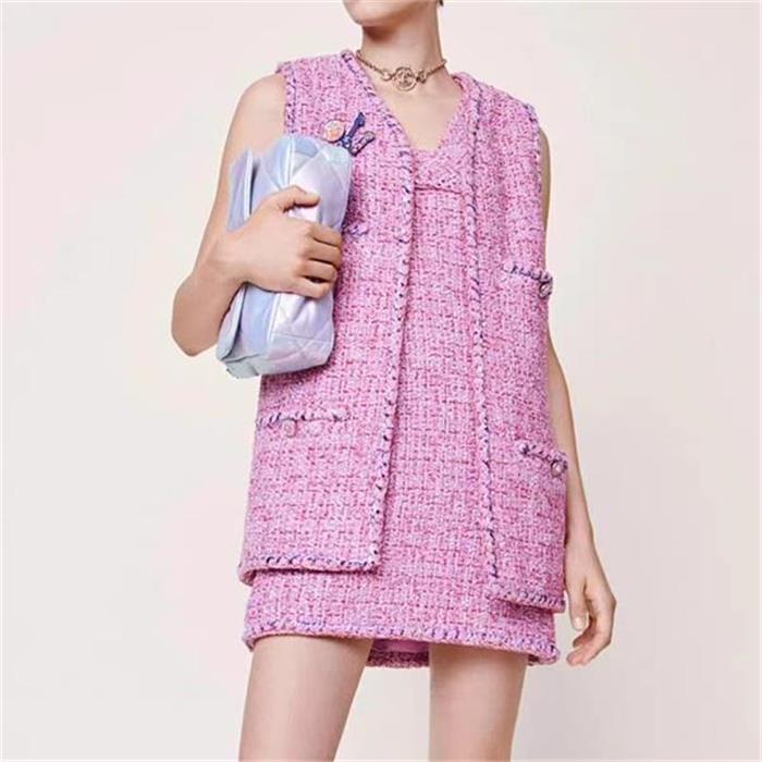 Chan cc veste designer veste femmes vêtements de création vêtements femmes robes robes pour femme robe sexy gilet cardigan veste en tweed vestes