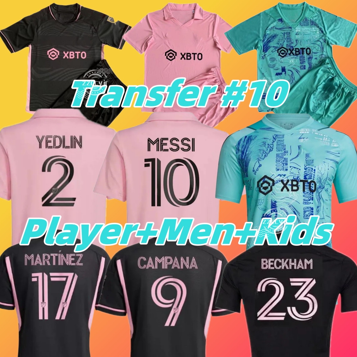 

23 24 LEO Miami MeSSi CF Soccer Jerseys Inter SERGIO Matuidi HIGUAIN JEAN FRAY CAMPANA YEDLIN BECKHAM men and kids Player Fan version MLS football shirts, 23/24 away kids