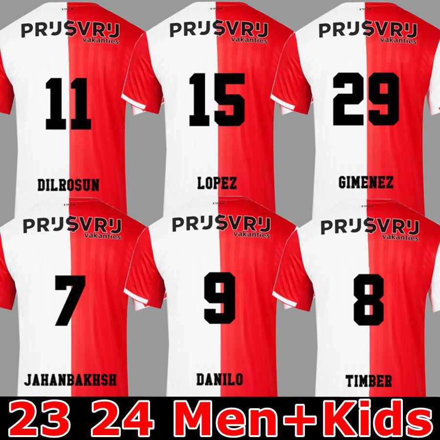 

23 24 Feyenoords KOKCU Gimenez Danilo Soccer Jerseys Home away Third TRAUNER HARTMAN 2023 2024 men kids football shirt, 22 23 home aldult