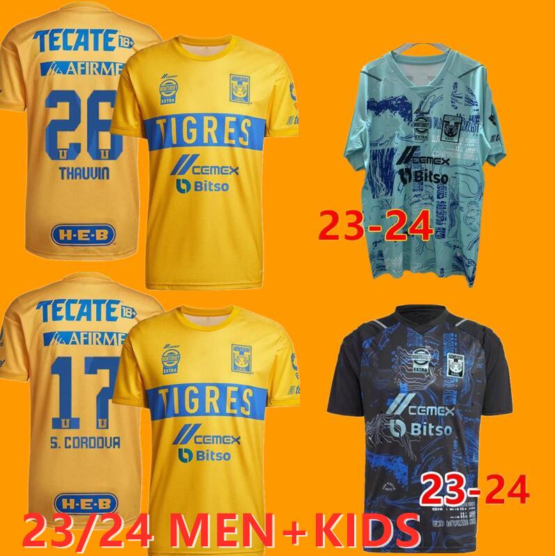 

2023 GIGNAC Tigres UANL soccer jerseys fans player home away 3rd 23 24 Mexico liga earth day MX Vargas AQUINO PIZARRO NICOLAS F. THAUVIN football shirts maillots
