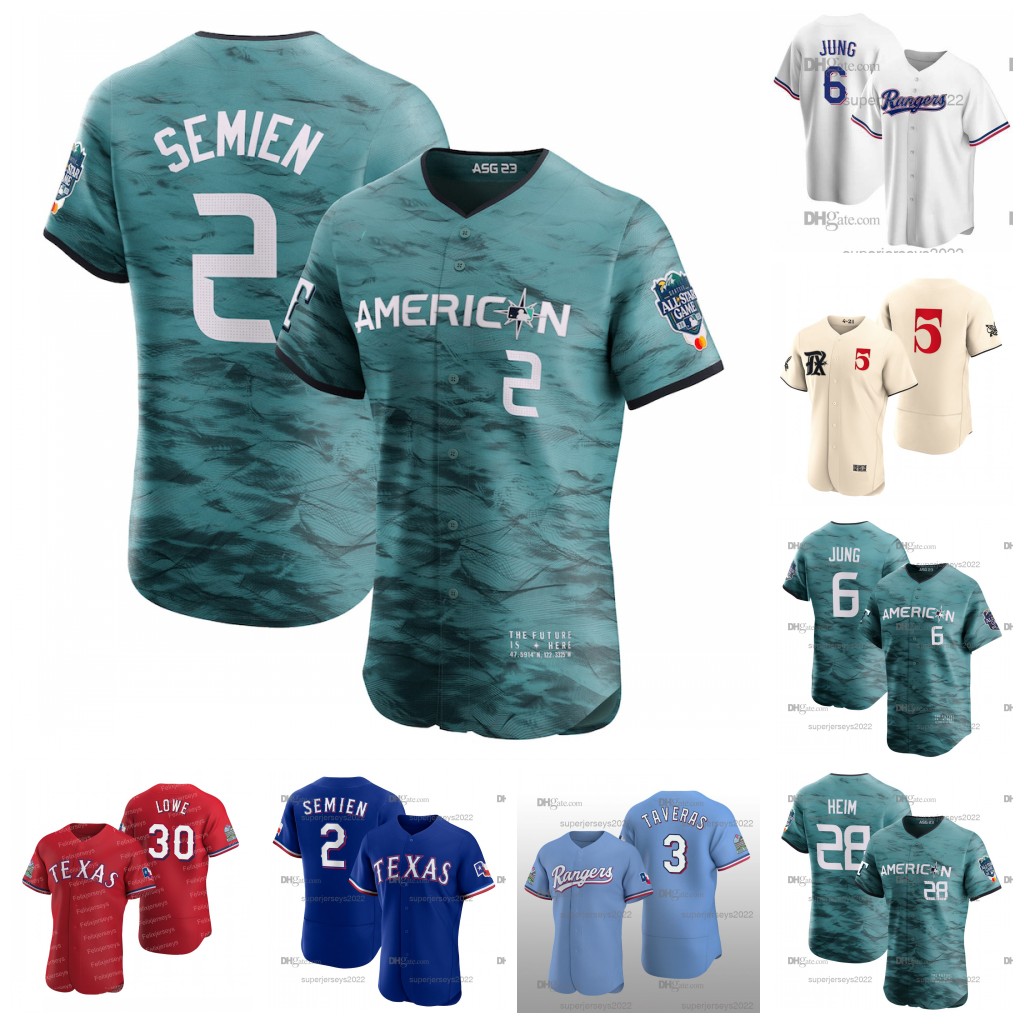 

2 Marcus Semien RangerS 2023 All-star Game JerseyJosh Jung Corey Seager Jonah Heim Nathaniel Lowe Adolis Garcia Leody Taveras Robbie Grossman Andrew Heaney Texas, White womens s-xxl