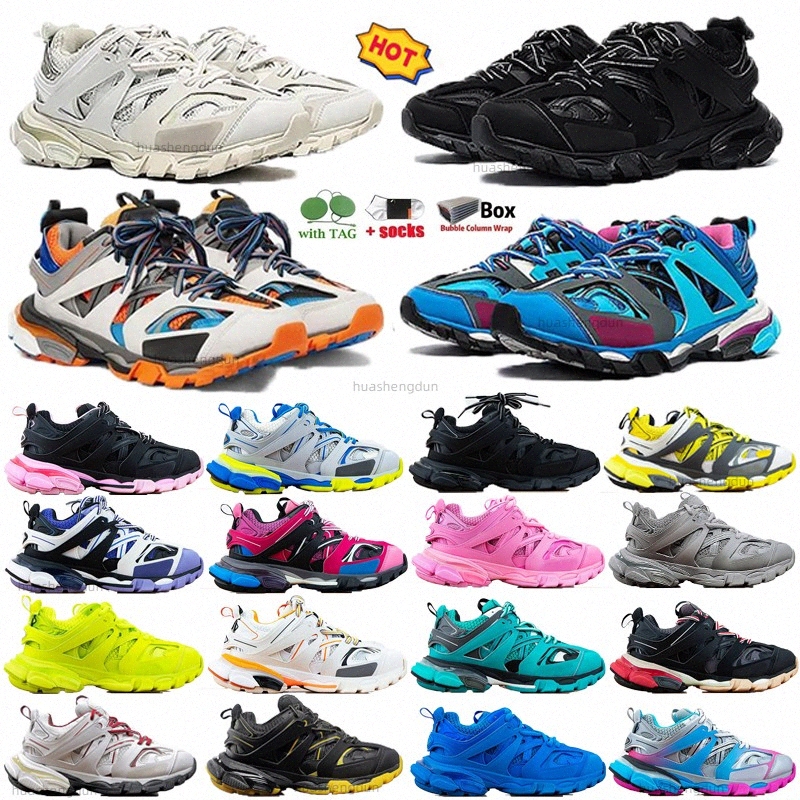 

Men Women Track 3 3.0 Tess.s. Gomma leather Casual Shoes White Black Pink Grey Beige Orange Blue PlatformGdZf#, 19