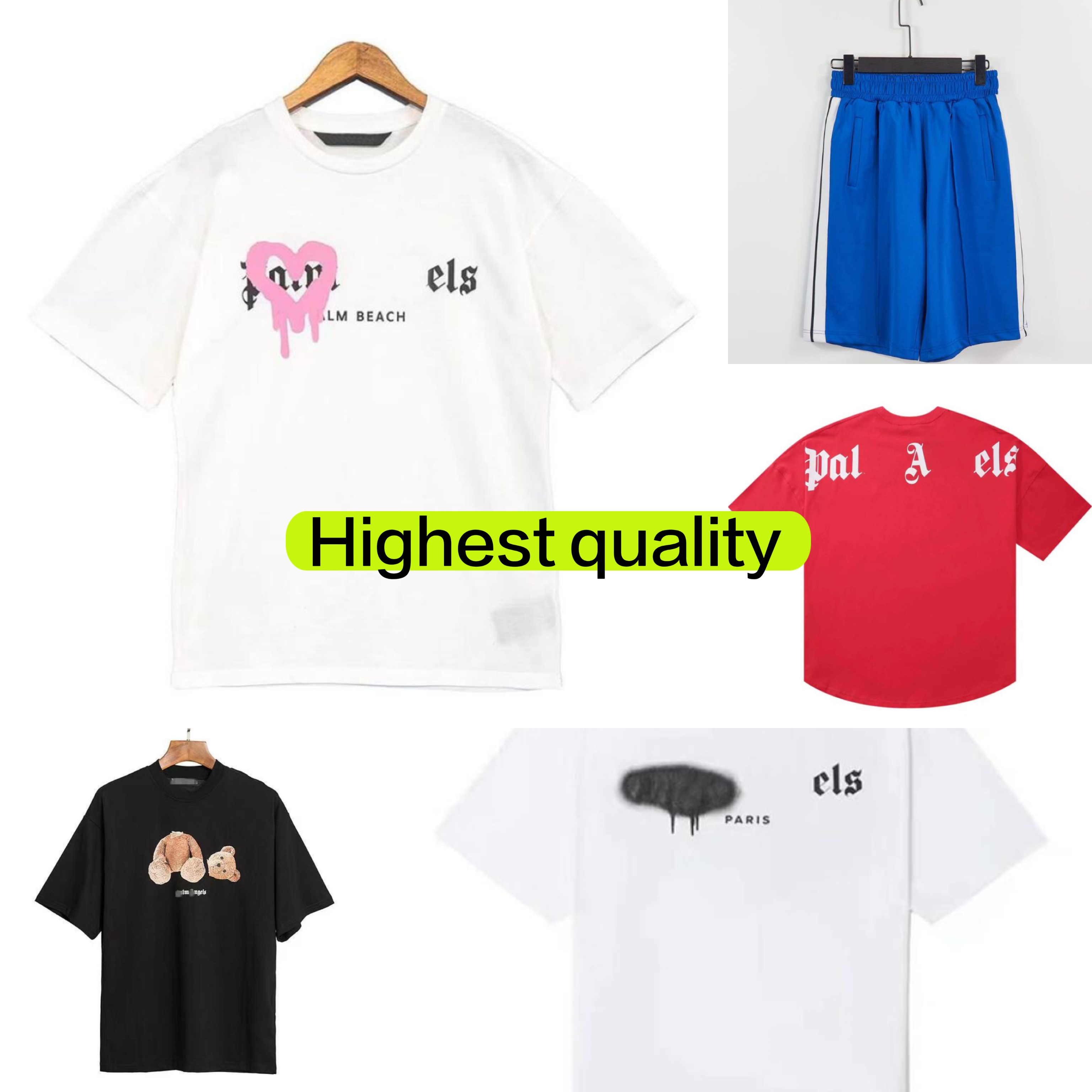 

Palms Palmangel shirts New tops Summer Loose Tees Fashion Casual Shirt Luxurys Clothing Street shorts and shirts Men Women High Quality Unisex Couple t shirts angel, T shirt 19