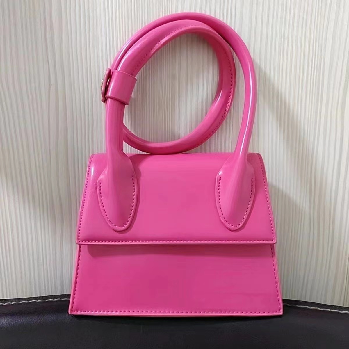 

Fashion Shoulder Courier Cowhide Thin Strap Bag Designer 1&2 Loop Bag Women's Tote Crossbody bag sacoche museShoulder bag noeud Coin hand cover mini bag