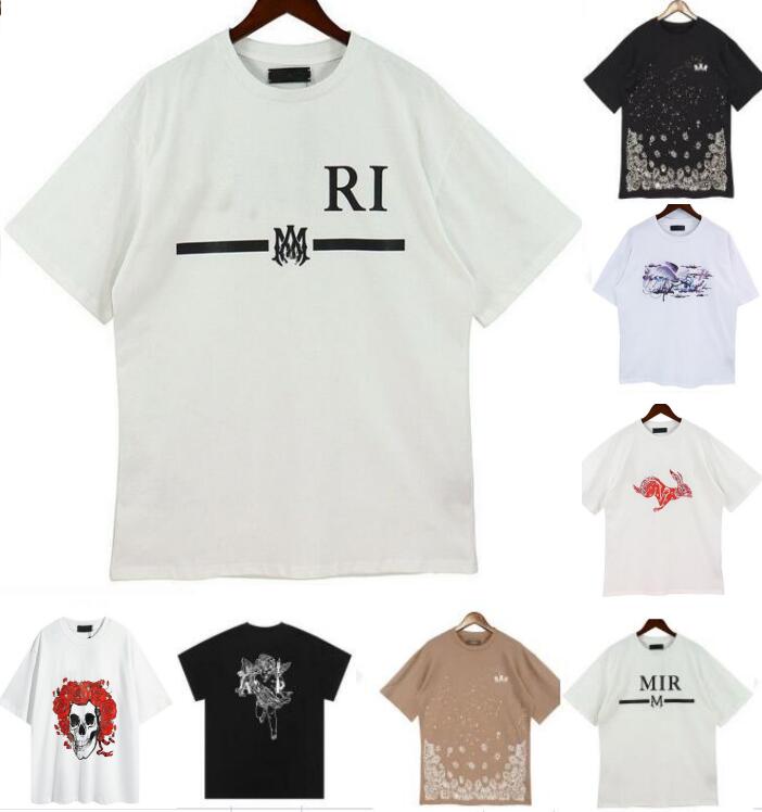

Men women T Shirt Designer Tshirt Limited Edition Couples Tees Street Wear Summer Fashion Brand Amirs Shirt Splash Letter Print Short Sleeve Casual Loose Crewneck, W111