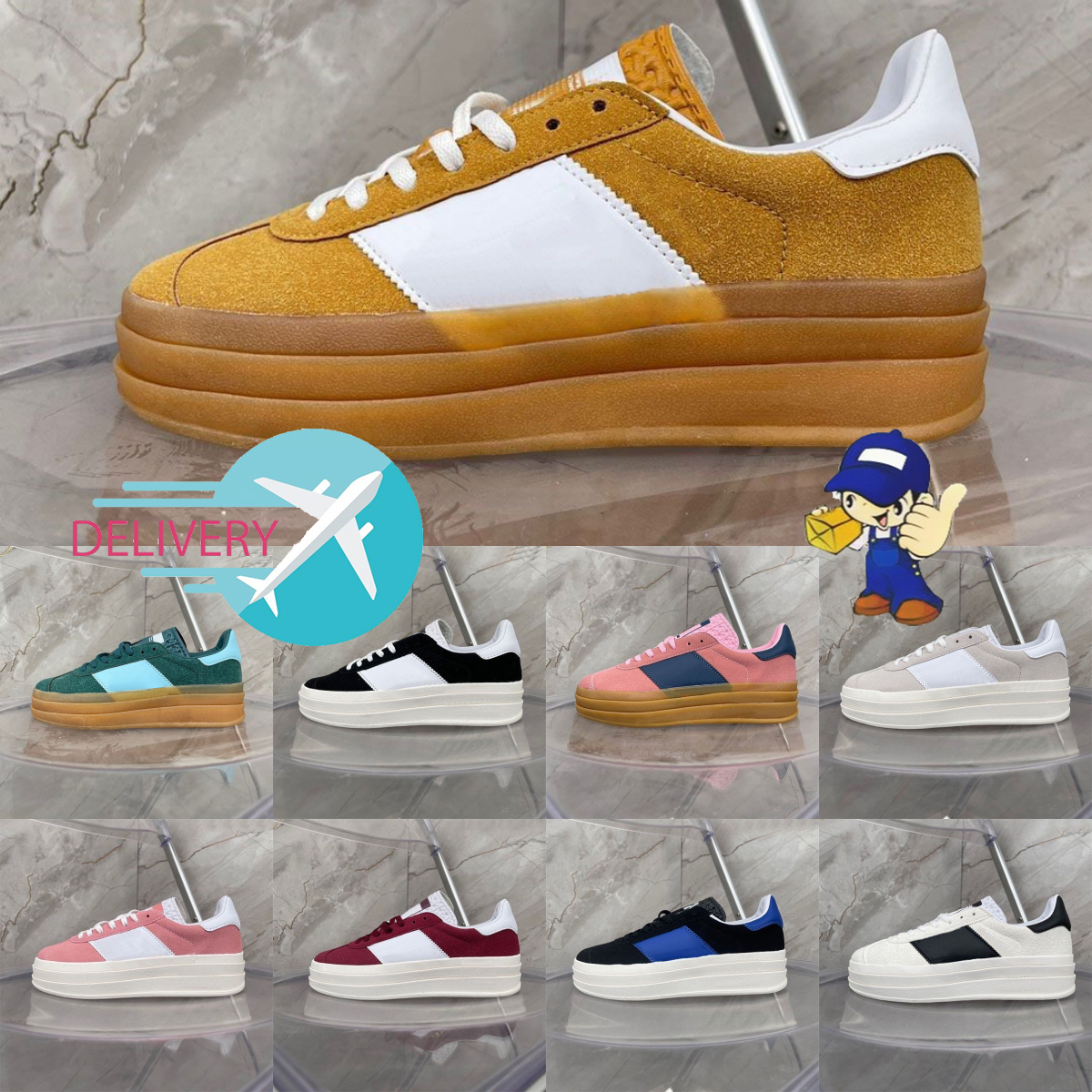 

Gazelle bold Dress Shoes Pink Glow Designer Shoes Pulse Mint Pink Core Black White Solar Orange Solar Green Grey White Super Pop Pink Almost Yellow Women Sports, 13