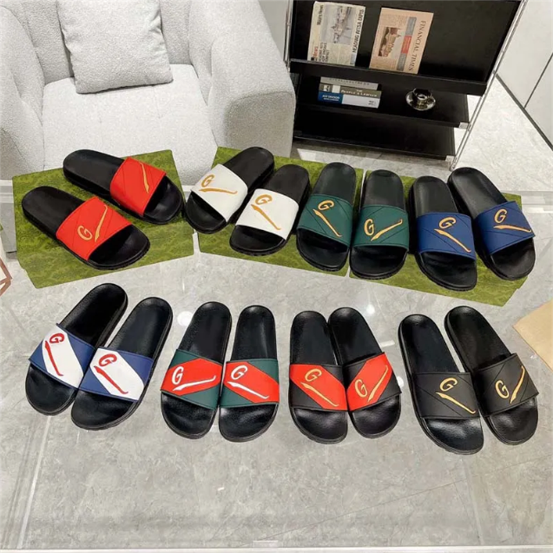 

Luxury Designer Sandals Slippers One Line Slippers Men's And Women's Trendy Brand Versatile Summer Beach Sandals Home Shoes