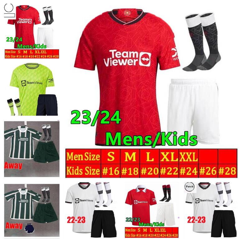 

Manchester Soccer Jerseys 23 24 RASHFORD RONALDO SANCHO Eriksen ANTONY Martinez Shirt Kit CASEMIRO ELANGA GARNACHO MANS BRUNO UTDS MARTIAL FERNANDES Football Kits