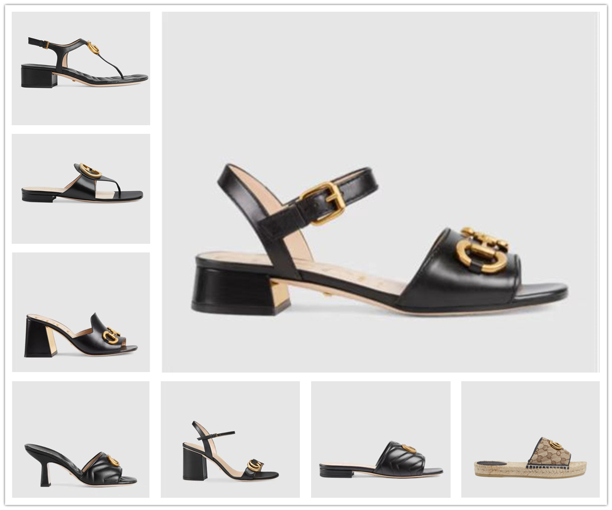 

New Brand Sandals G Series Classic Style Details Perfect Customized Fabric/Leather Sheepskin Lining Size 35-42 with Box Dust Bag, 12