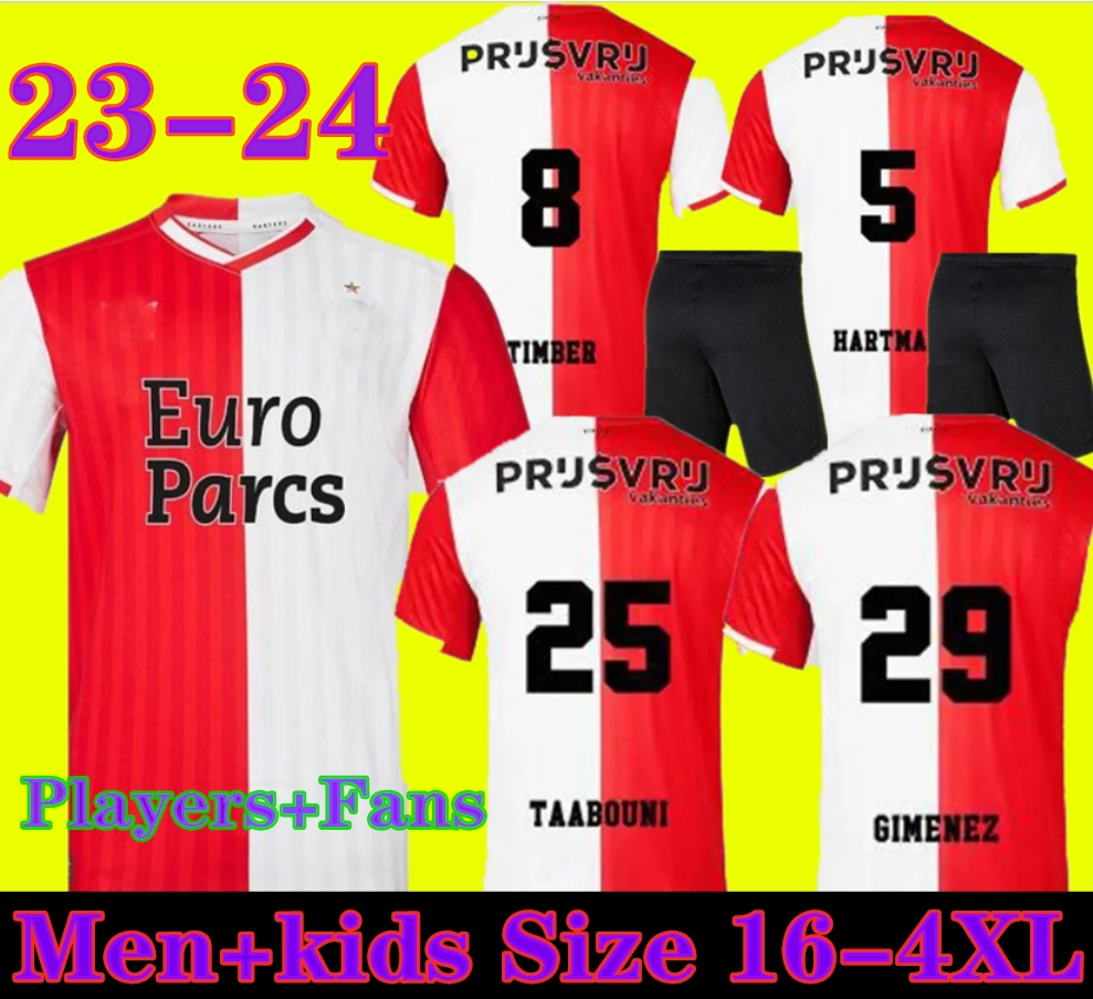 

2023 Feyenoords KOKCU Gimenez Danilo 23 24 Soccer Jerseys Home away Third TRAUNER 22 men kids football shirt KIDS HARTMAN 5 GIMENEZ 29 PAIXAO 14 TAABOUNI 25 TIMBER 8