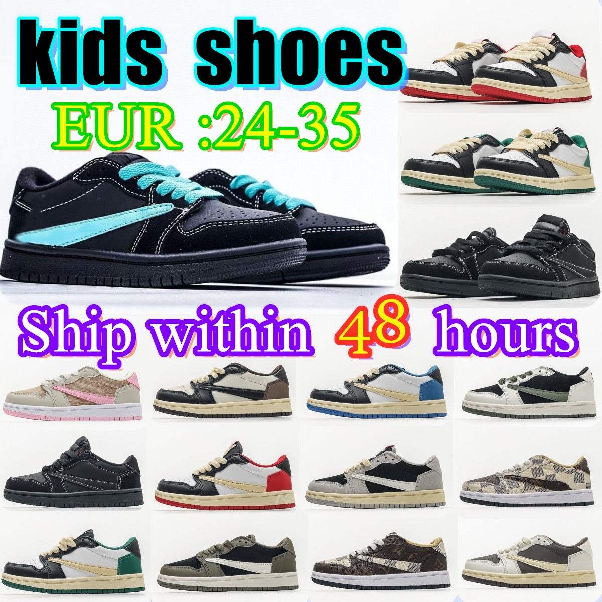 

Jumpman Kids shoes 1s 1 Toddlers low boys Basketball Shoe sneaker Designer Pine Game Chicago mocha baby kid youth infants trainers Athletic