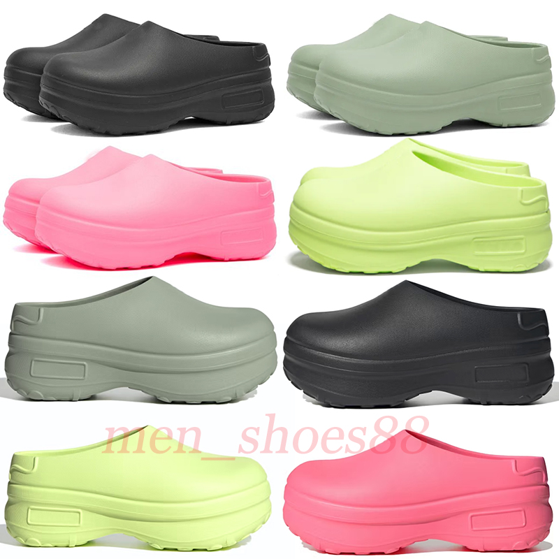 

Designer clogs sandals slippers Adiform Stan Mule Fashion Leather Platform Slides Beach Adifom Men Women Casual Stan Smith Platform Mule flat shoes, Lucid pink