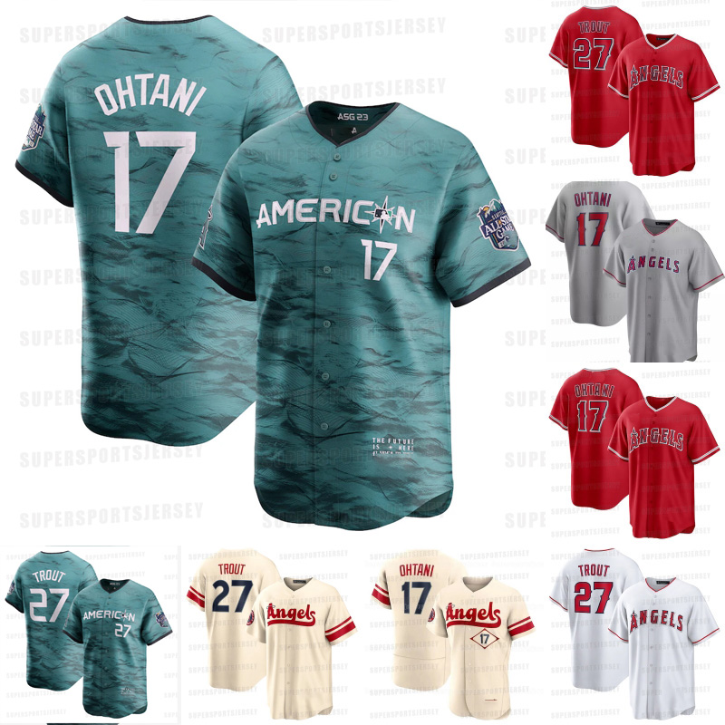 

2023 ALL STAR GAME La Angels Jersey City Connect Mike Trout Shohei Ohtani Anthony Rendon Baseball Jersey Men Women Youth Jared Walsh Taylor Ward Michael Lorenzen, Grey cool base