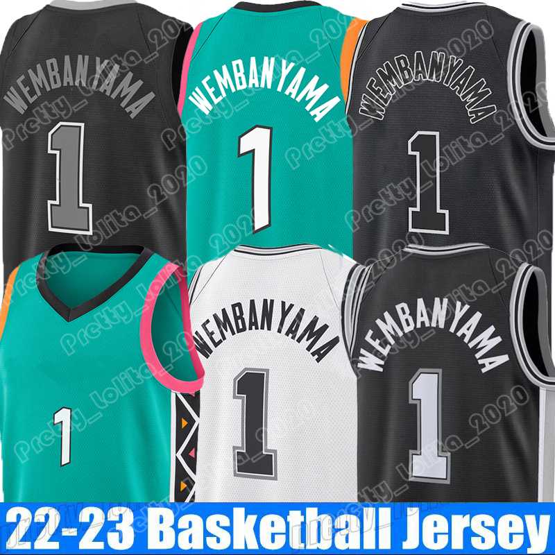 

Basketball Jersey 1 Victor Wembanyama 2023 New Season Jerseys, Mens jersey