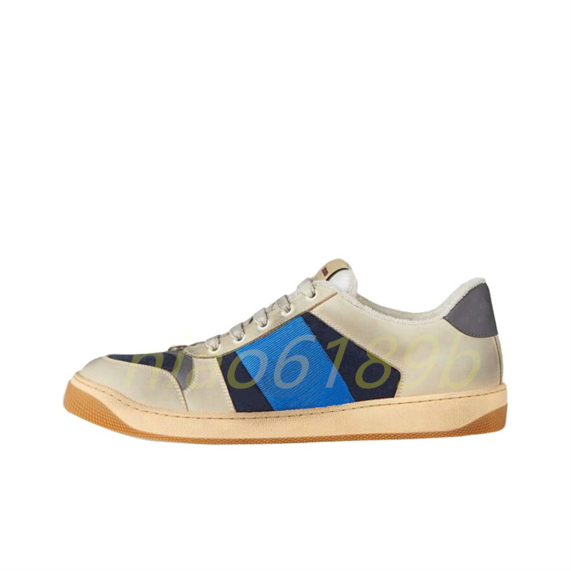 

2023 Designer Luxury Top Quality Shoes Screener Men Women Sports Shoe Ace Retro Casual Shoes Outdoor Dirty Classic Rubber Leather Flat Low Trainers 35-45, #2