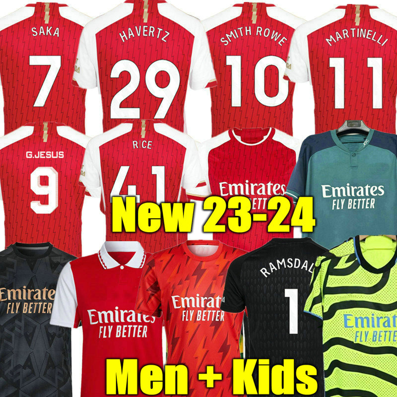 

HAVERTZ 23 24 SMITH ROWE SAKA soccer jerseys ARSEns Fans Player MARTINELLI 2023 2024 football shirt Men Kids kit ODEGAARD Nketiah G.JESUS ZINCHENKO SALIBA RICE, 23 24 home aldult ucl