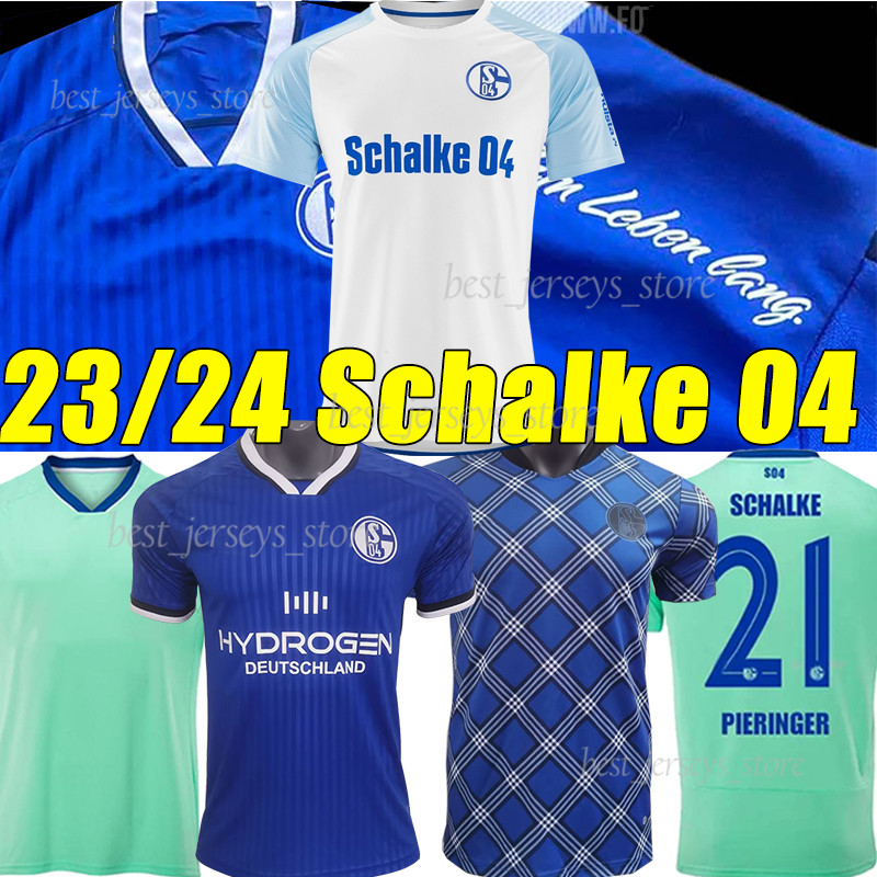 

23/24 Schalke 04 Home Soccer Jerseys OUWEJAN PALSSON LODE LATZA TERODDE ZALAZAR BULTER LEE FLICK PIERINGER DREXLER THIAW MATRICIANI 2023 2024 football shirts, Shaerke 23-24 training