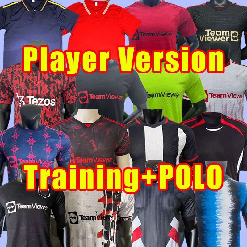

Player version 23 24 SANCHO MaNs UtDs soccer jerseys ERIKSON MARTINEZ VARANE RASHFORD MANCHESTEReS B.FERNANDES McTominay Training ATHOY 2023 2024 ICON POLO