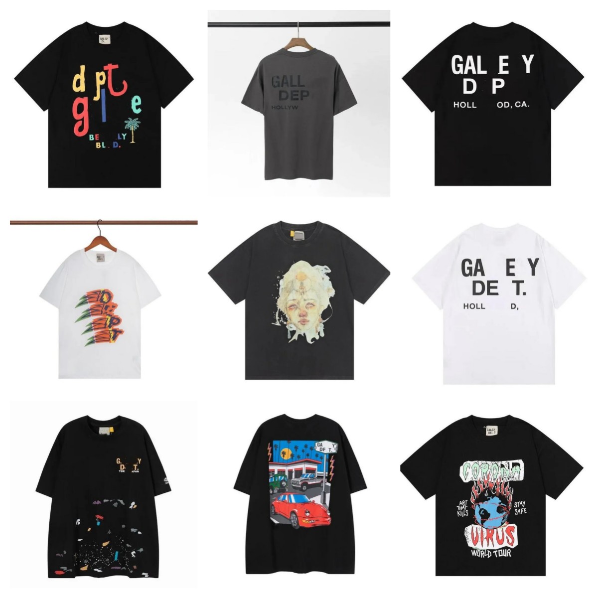 

2023 Galleryse Depts Tees Women Mens T Shirts Designer Galleryes Depts T-shirts Cottons Tops Man S Casual Shirt Luxurys Clothing Street Shorts Sleeve Clothes, Cust11