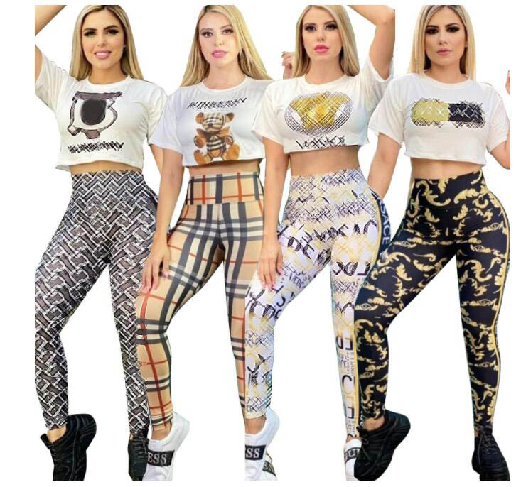 

Luxury Designer Women's Tracksuits Sports Set Woman 2 Pieces Letter Royal pattern Two Peice Matching Sets Sexy Party Night Birthday Outfits Brand Clothing, 03