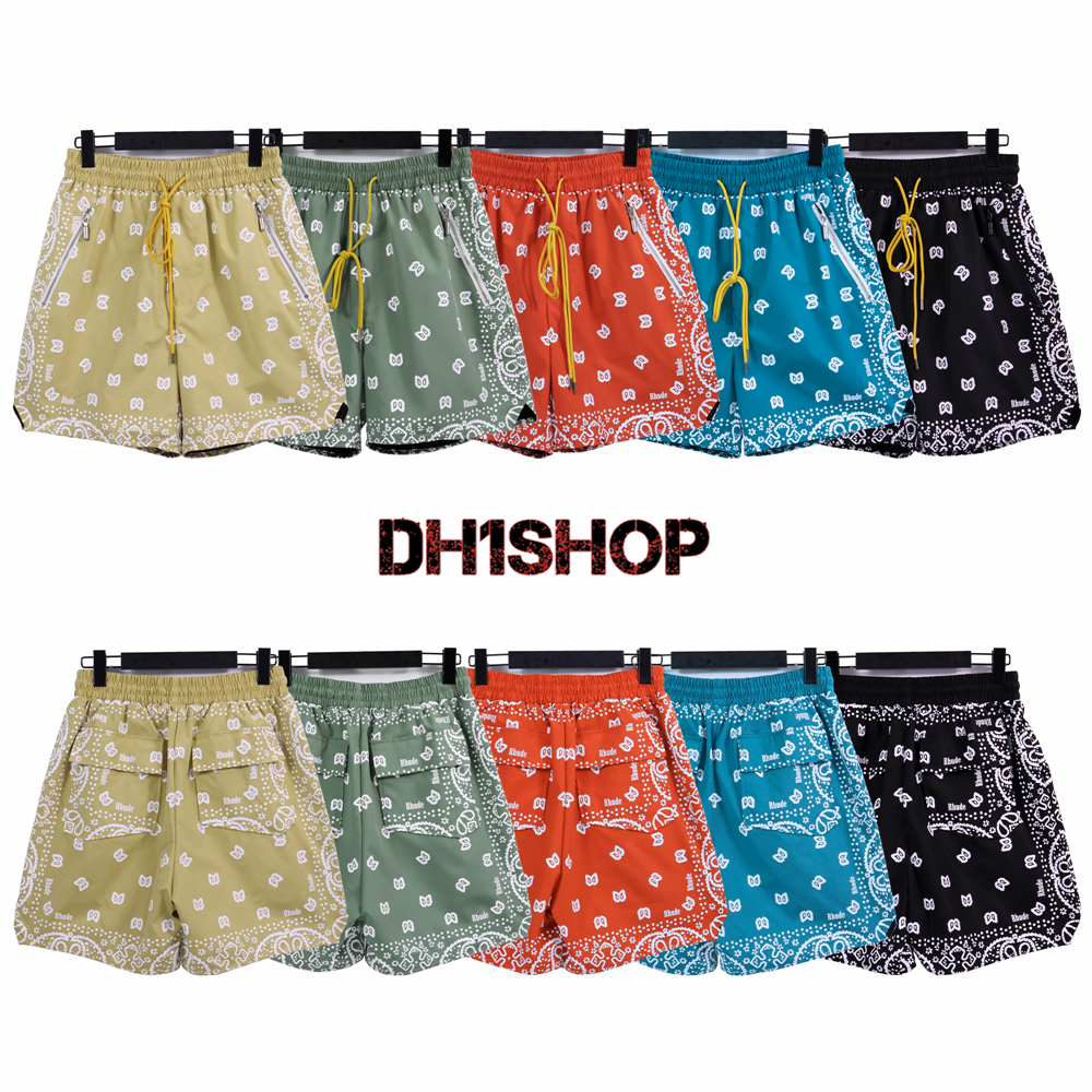 

Mens Shorts Summer street Fashion designers mens Sports rhude shorts loose Mesh cloth ventilate Beach pants US SIZE S-XL, Style.1