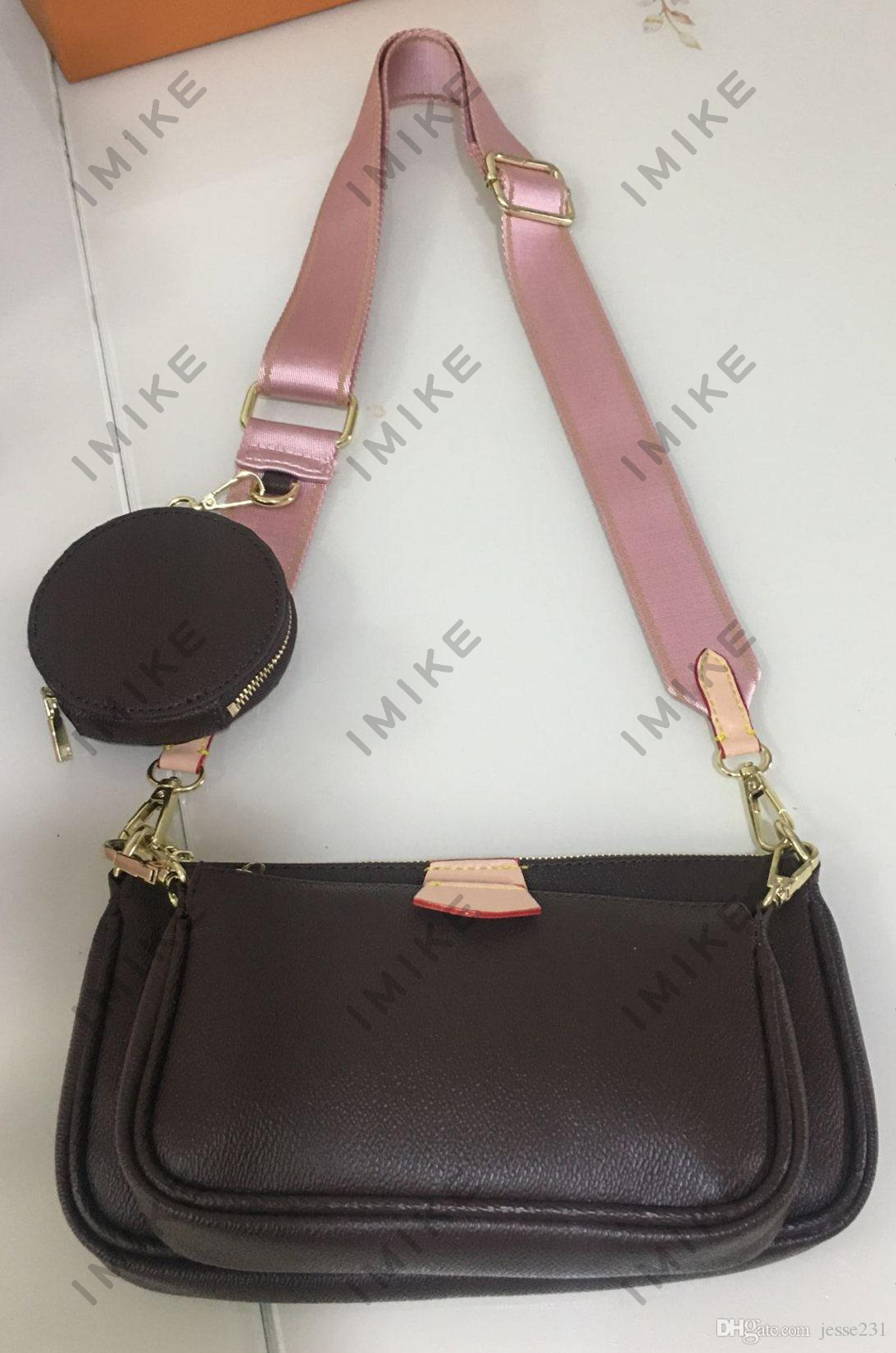 

Designer Bag Shoulder Bag Crossbody Bag Leather Luxury Bag Canvas belt embossed alphabet color 3 bags, #1