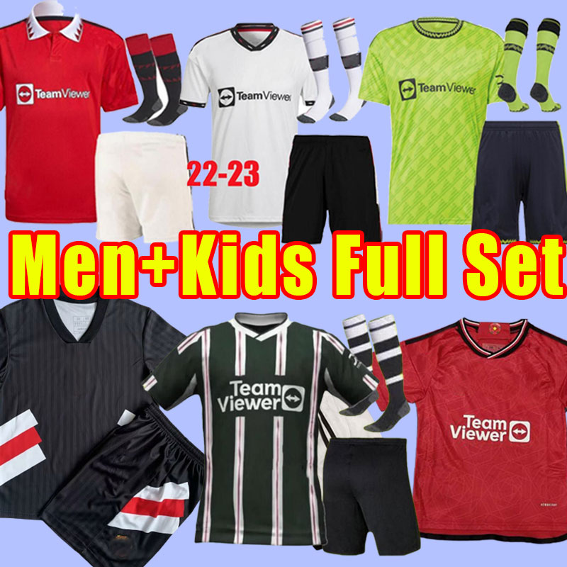 

Full kits socks 22 23 24 SANCHO MaNs UtDs soccer jerseys ERIKSON MARTINEZ VARANE GREENWOOD RASHFORD MANCHESTEReS B.FERNANDES McTominay kids men child set ICON, 23-24 home