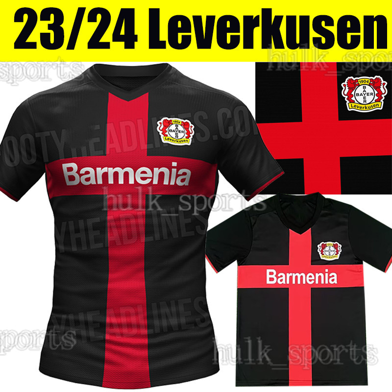 

23/24 Bayer 04 Leverkusen Home Soccer Jerseys 2023 2024 DEMIRBAY Wirtz BAKKER BAILEY Football Shirt HOME CH Aranguiz Paulo Schick Camisetas Men Kids Kits