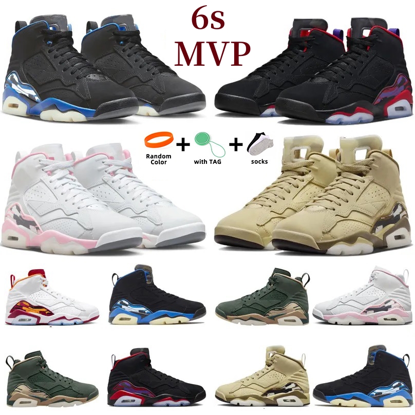 Jumpman 6 6s MVP Basketball Shoes BLACK ROYAL Olive Raptors Shy Pink Khaki Cardinal Men Women Trainers Sports Sneakers DZ4475-168 DZ4475-006 DZ4475-