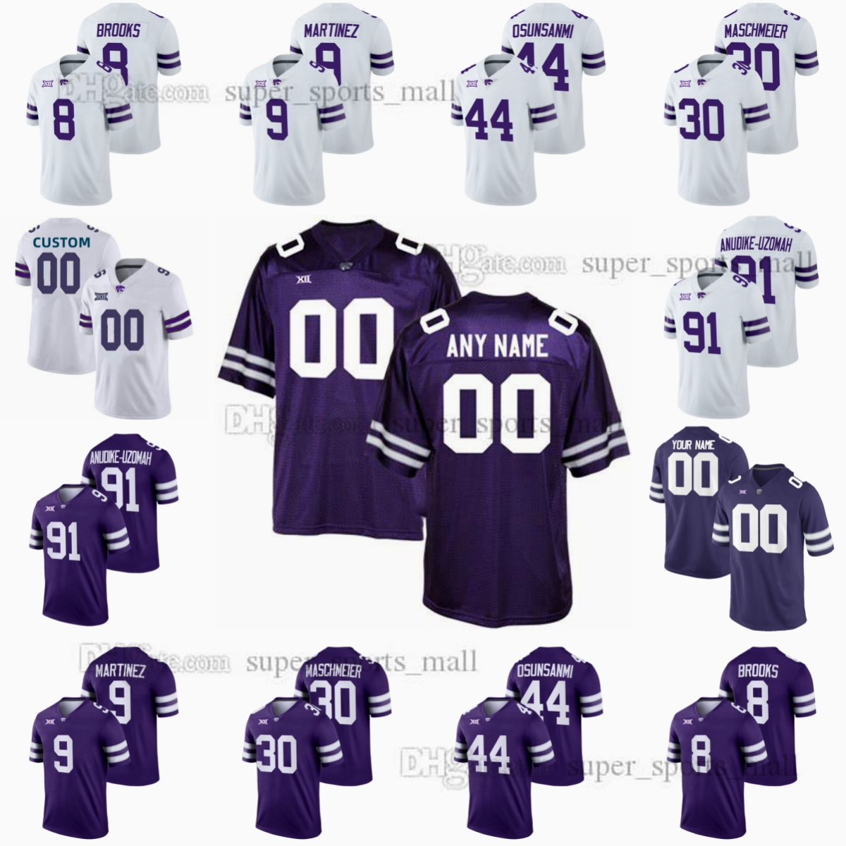 

NCAA Kansas State Wildcats College Football Jerseys Jake Clifton Kobe Savage Walter Neil Jr Jordy Nelson Skylar Thompson Trent Tanking Tyler Mitchell Any Name Numbe, Other jerseys. tell me on orde