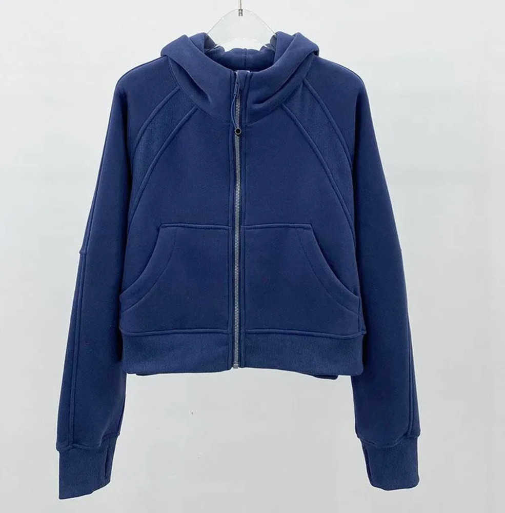 

Lulus Women Brushed Full Zip Hoodie Jacket Sportswear LU-98 Yoga Outfits Hooded Workout Track Running Coat with Pockets Outdoor Fleeces Thum Fashion brand, Light purple