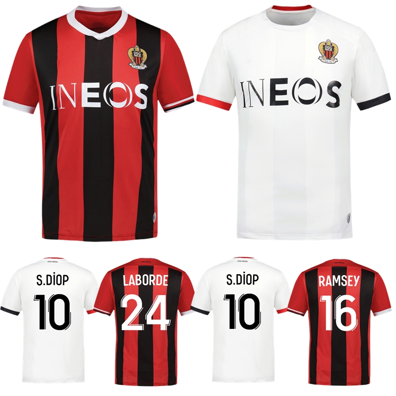 

2023 2024 OGC Nice FC soccer jerseys T. MOFFI PEPE LABORDE S. DIOP Ramsey 23 24 OGCNice football shirts DANTE KAMARA ATAL maillot home away third Thuram BARKLEY, 23 24 home jersey